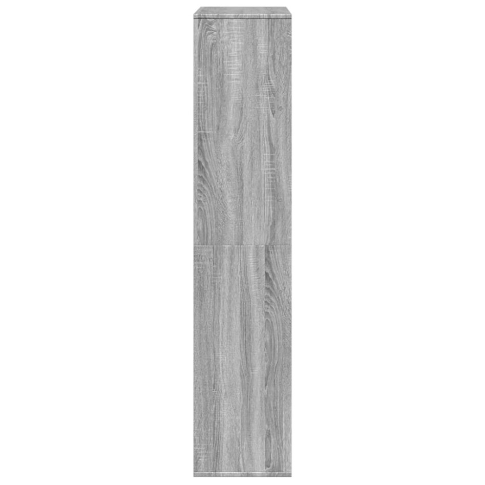 Estantería de madera de ingeniería gris Sonoma 100x33x156,5