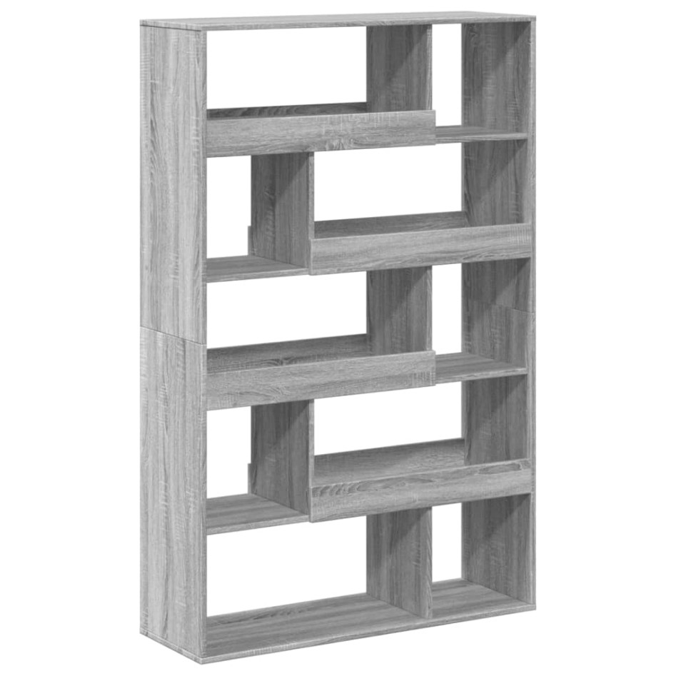 Estantería de madera de ingeniería gris Sonoma 100x33x156,5