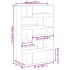 Separador de ambientes madera roble Sonoma 100x33x156,5