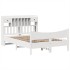 Estructura de cama sin colchón madera de pino blanca 140x190