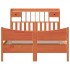 Cama sin colchón madera maciza de pino marrón cera 160x200