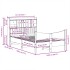 Estructura de cama sin colchón madera maciza de pino 135x190