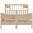 Estructura de cama sin colchón madera maciza de pino 160x200