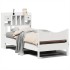 Estructura cama sin colchón madera maciza pino blanca
