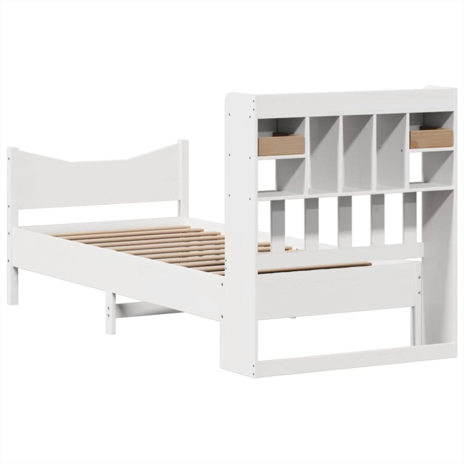 Estructura cama sin colchón madera maciza pino blanca