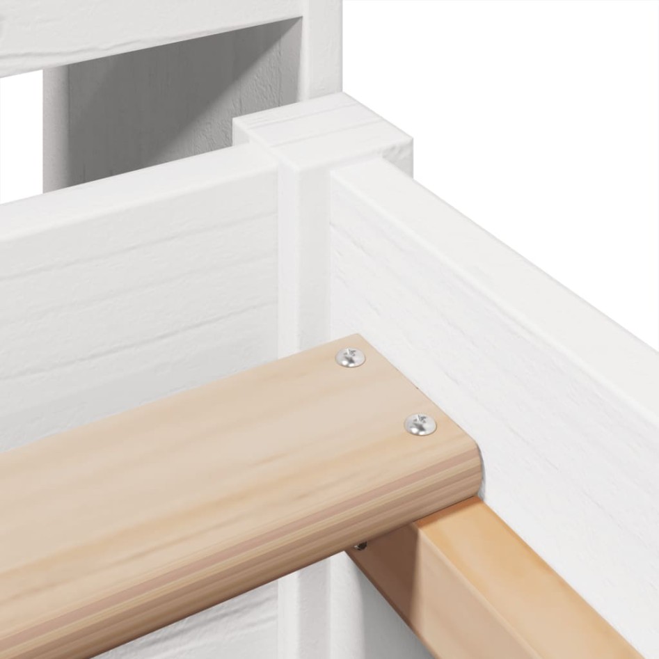 Estructura cama sin colchón madera maciza pino blanca