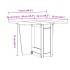Mesa de comedor plegable mariposa Corona madera pino