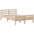 Cama con estantería sin colchón madera maciza de pino