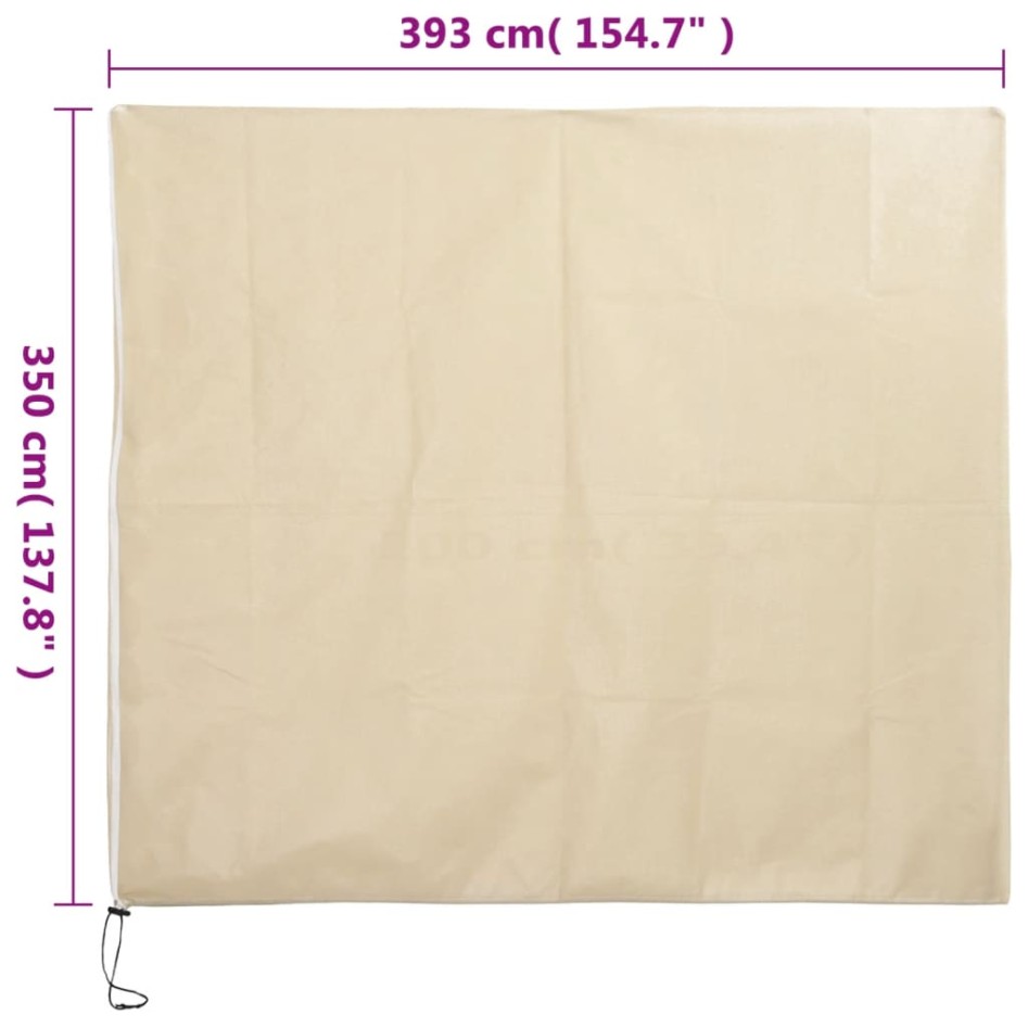 Cubiertas para plantas con cremallera 10 uds 70 g/m² 3,93x3,5