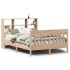 Estructura de cama sin colchón madera maciza de pino 135x190