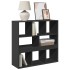 Separador de ambientes madera ingeniería negro 100x33x94,5
