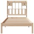 Cama con estantería sin colchón madera maciza de pino 75x190