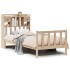 Cama con estantería sin colchón madera maciza de pino 90x190
