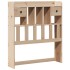 Cama con estantería sin colchón madera maciza de pino 90x190
