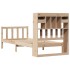 Cama con estantería sin colchón madera maciza de pino 90x190