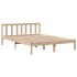 Cama con estantería sin colchón madera maciza de pino