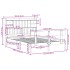 Cama con estantería sin colchón madera maciza blanca 160x200