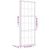 Puerta corredera dorada vidrio ESG esmerilado aluminio