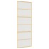 Puerta corredera dorada vidrio ESG esmerilado aluminio