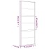 Puerta corredera dorada vidrio ESG esmerilado aluminio