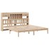 Cama con estantería sin colchón madera maciza de pino