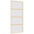 Puerta corredera dorada vidrio ESG esmerilado aluminio