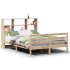 Cama con estantería sin colchón madera maciza de pino