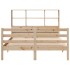 Cama con estantería sin colchón madera maciza de pino