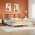 Cama con estantería sin colchón madera maciza de pino
