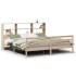 Cama con estantería sin colchón madera maciza de pino