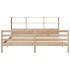 Cama con estantería sin colchón madera maciza de pino