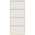 Puerta corredera dorada vidrio ESG esmerilado aluminio