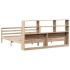 Cama con estantería sin colchón madera maciza de pino