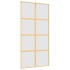 Puerta corredera dorada de vidrio ESG esmerilado y