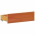 Cama con estantería sin colchón madera maciza marrón 160x200