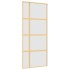 Puerta corredera dorada vidrio ESG esmerilado aluminio