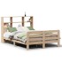 Estructura de cama sin colchón madera maciza de pino 135x190