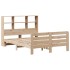 Estructura de cama sin colchón madera maciza de pino 135x190