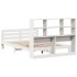 Estructura de cama sin colchón madera maciza de pino 160x200