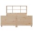 Cama con estantería sin colchón madera maciza 160x200