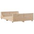 Cama con estantería sin colchón madera maciza 160x200