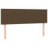 Cama box spring con colchón tela marrón oscuro 140x190
