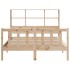 Cama con estantería sin colchón madera maciza de pino