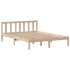Cama con estantería sin colchón madera maciza de pino