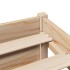 Cama con estantería sin colchón madera maciza de pino