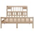 Cama con estantería sin colchón madera maciza de pino