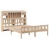 Cama con estantería sin colchón madera maciza de pino