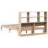 Cama con estantería sin colchón madera maciza de pino