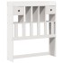 Cama con estantería sin colchón madera maciza blanca 100x200