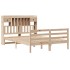 Cama con estantería sin colchón madera maciza de pino